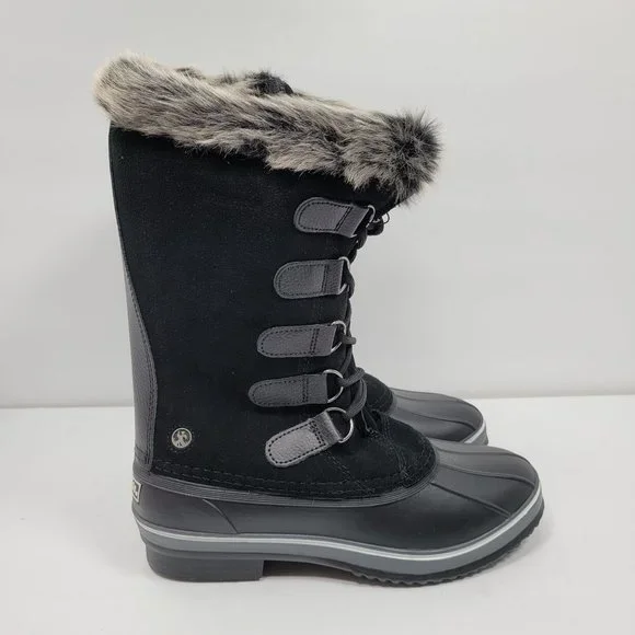 Northside Katsura Womens Insulated Waterproof 3M Black Snow Boots US Size 10 NWT - Picture 3 of 12